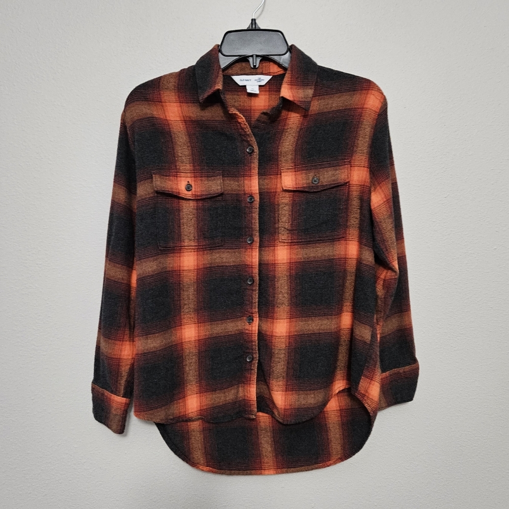 Old Navy Taylor Swift Evermore Flannel Boyfriend Shirt XS